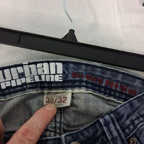 URBAN PIPELINE RELAXED BOOTCUT MEN JEANS FTL-05-102 - Picture 4 of 4